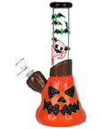 Bats & Ghouls Glow-in-Dark Jack-O’-Lantern Bong full view with detailed 3D sculpted base