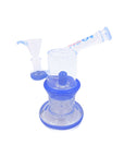 Blush Chamber Bubble Base Mini Bong in blue color