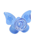 inside view of Butterfly Glass Bowl in blue
