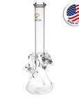 Phoenix Rising 3 Shrooms Beaker Water Pipe