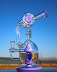 11" Spiral Mushroom Recycler Water Bong with Circ Perc