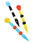 Chunky Multicolor Glass Wax Pick