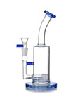10 inch Classic Barrel Perc Bong in blue