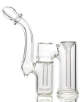 Clear Double Chamber Bubbler 6 inch