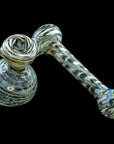 Black Onyx Colored Fumed Sidecar Bubbler Pipe