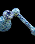 Cobalt Blue Colored Fumed Sidecar Bubbler Pipe
