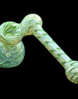 Forest Green Colored Fumed Sidecar Bubbler Pipe