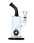 Confetti Drum Glass Bong in Black