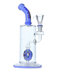 Confetti Drum Glass Bong 10 Inch in Blue
