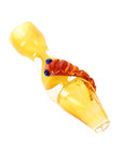 Crawly Gold Fumed Critter Chamber Chillum - inhalco