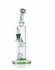 10" Dual Chamber Scientific Bong with Inline and Rocket Perc