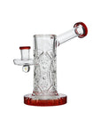 Crystal Engraved Straight Chamber Glass Dab Rig