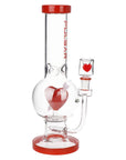 Cupids Heart Bubble Base Bong 12"