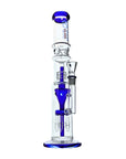 Cyclone Chamber Perc Bong in blue