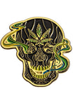 Black Smoking Skull Pin