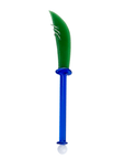 Dabbing Staff Wax Dabber - Green and Blue hand-blown glass