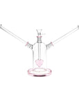 Date Night Heart Perc 2 Person Bong Dual Neck Front View