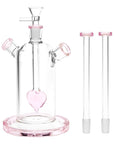 Date Night Heart Perc 2 Person Bong Dual Neck Smoking Setup