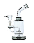 DiffuserMax bong in action showing smooth smoke filtration through disc percolator