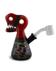 7" Dinosaur Head Dichro Dab Rig in red