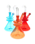 Double Donut Colored Beaker Oil Burner Bubbler