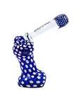 Drifter Sidecar Glass Bubbler in blue glass