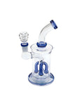Drizzle Sipper Bent Neck Water Pipe in blue