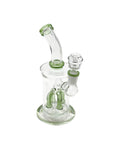 Drizzle Sipper Bent Neck Water Pipe in green