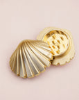 Golden Seashell Weed Grinder