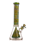 Electroplated Engraved Pyramid Art Glass Bong