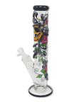 14" Heady Clay Skull Striaght Tube Bong