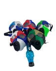 Multi-Colored Silicone Skull Gas Mask Bong