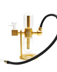 Fortune 9" Mini Gravity Infuser Water Pipe gold