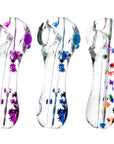 Freezable Glycerin Leaf Glitter Spoon Pipe