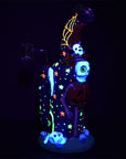 Frightening Fiesta enamel dab rig with UV reactive accents