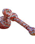 Full Rake Fumed Hammer Pipe Bubbler - inhalco