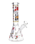 Gangster Cat Beaker Glass Water Pipe