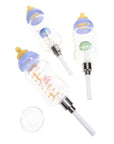 Glass Bottle Dab Straw “Shroom Flask” Mushroom Perc
