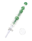 Glass Double Tree Perc Dab Straw “Twin Timber”