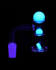 Glow-in-the-dark terp marbles included in Glass House Terp Vacuum Banger Kit