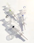 Glass Recycler Dab Straw “Perc Portal” Dome Perc