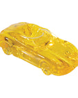 Yellow glass glycerin car hand pipe on a white background
