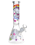 Greetings Feline Glass Beaker Water Pipe