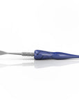Hand-Blown Swirl Tide Dab Tool in Dark Blue