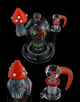 Handmade Mushroom Water Bong all parts details