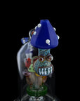 Handmade Mushroom Water Bong blue mouthpiece