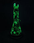 Handpainted Strawberry Bong Glow in The Dark