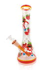 Handpainted Strawberry Bong Glow in The Dark