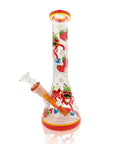 Handpainted Strawberry Bong Glow in The Dark
