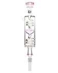 Heart Glycerin Dab Straw - pink color